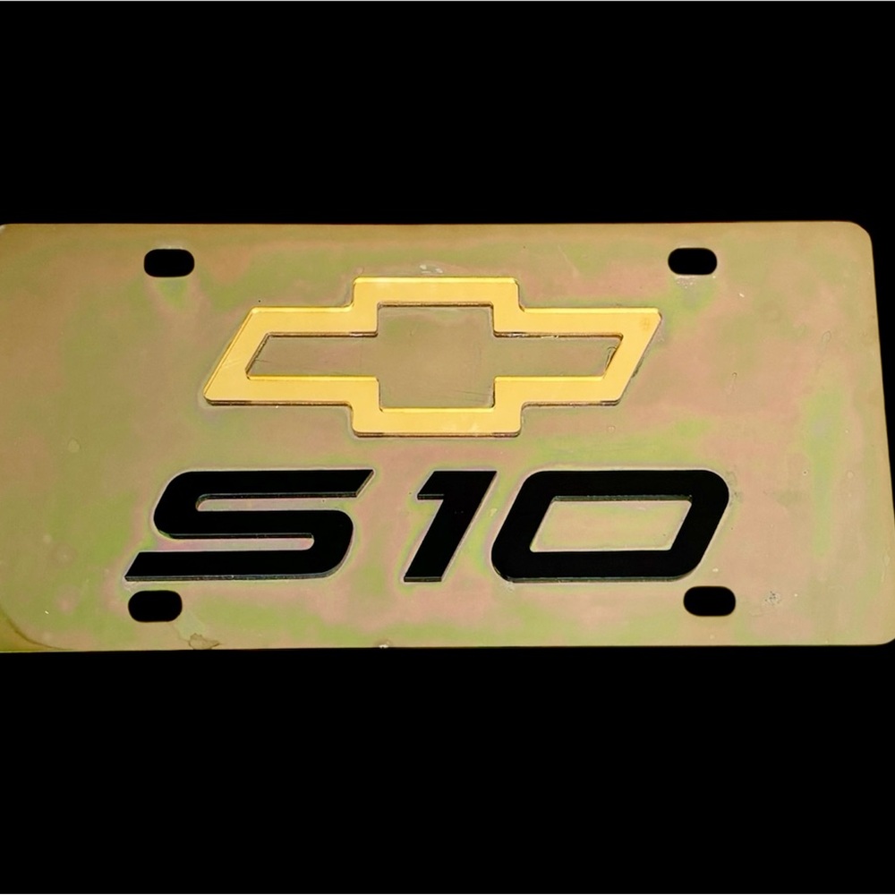 Chevy S10 License Plate Acrylic Made In USA Official Licensed Product